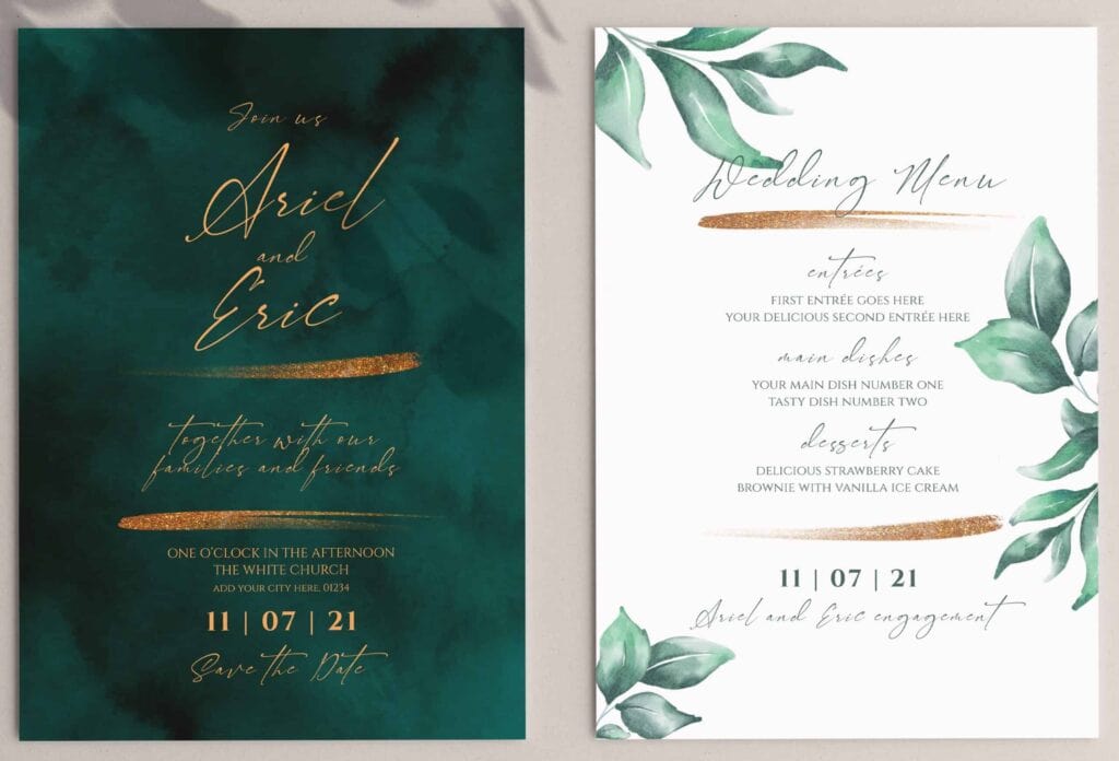 10 Beautiful Wedding Invitation Ideas to Impress Your Guests 2 10 Beautiful Wedding Invitation Ideas to Impress Your Guests 1