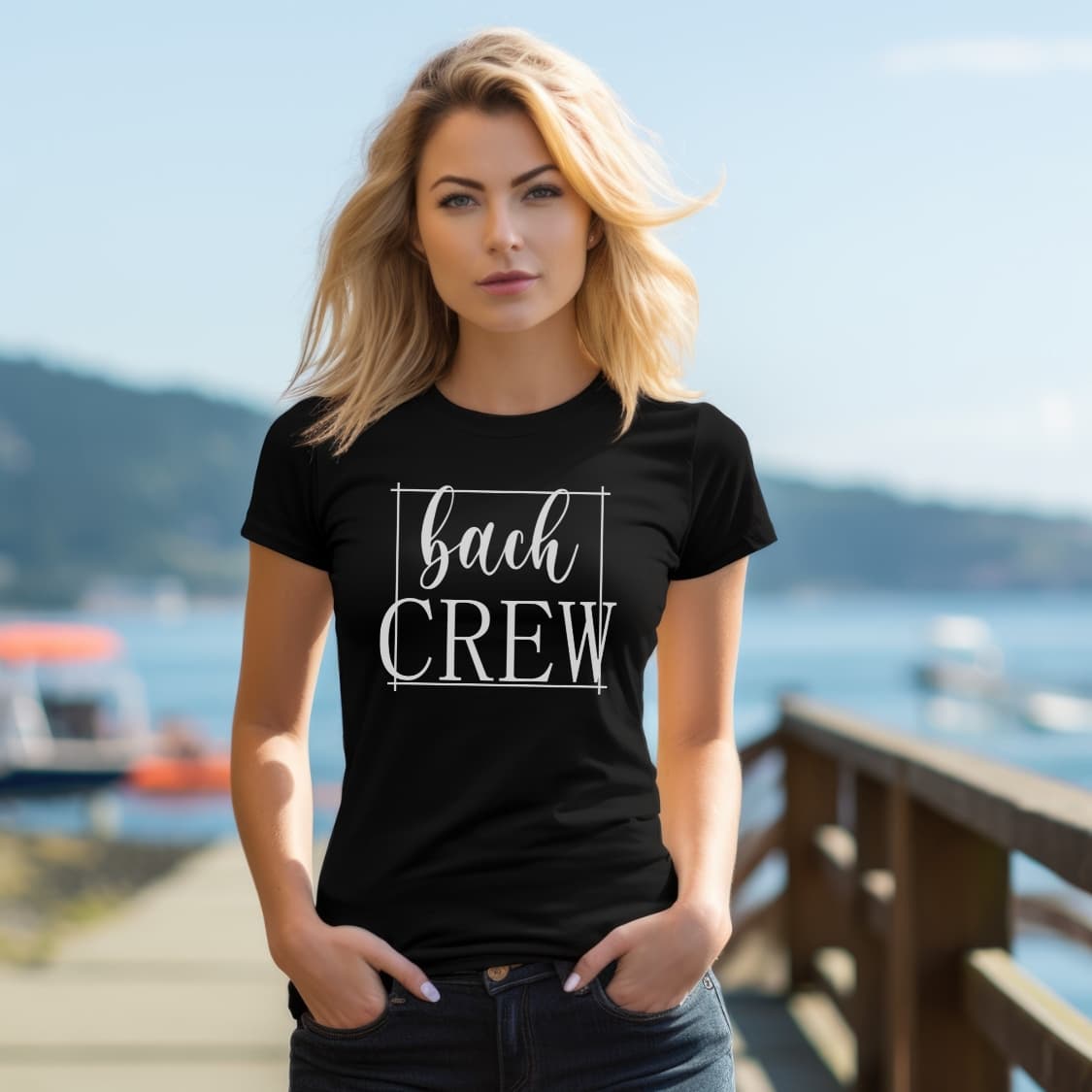 Bach Crew Bachelorette Shirts - Model