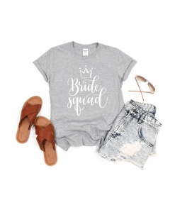 Regnant Chic | Bachelorette Shirts, Bridesmaid Shirts, & More 45 Bride Squad Bachelorette Shirts - Mockup