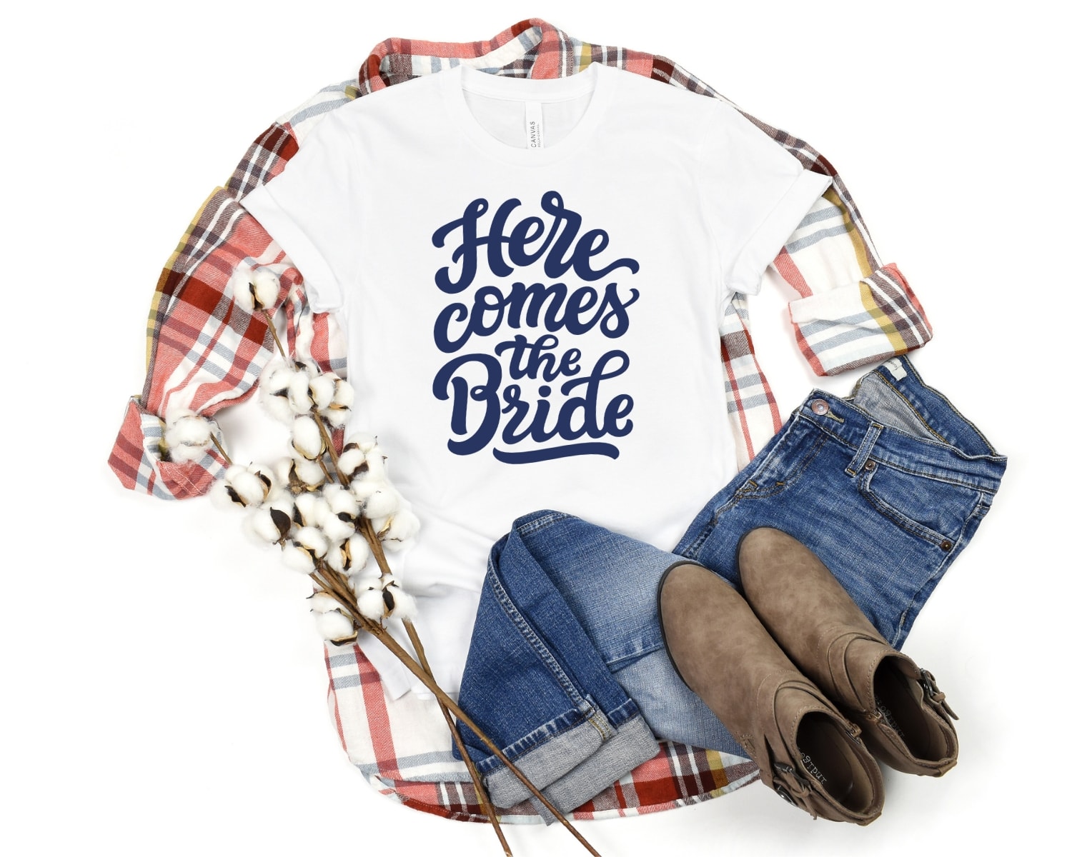 Here Comes the Bride Bachelorette Shirt 4 Here Comes the Bride Bachelorette Shirt - Mockup