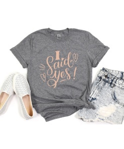 Regnant Chic | Bachelorette Shirts, Bridesmaid Shirts, & More 51 I Said Yes! Bachelorette Shirt - Mockup