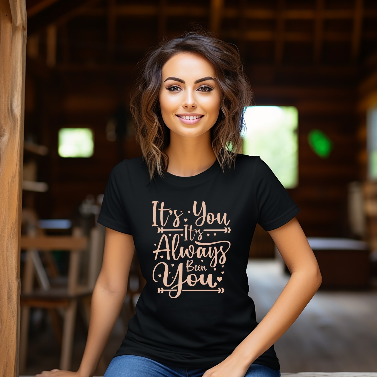 It’s You, It’s Always Been You Bridal Shirt - Model