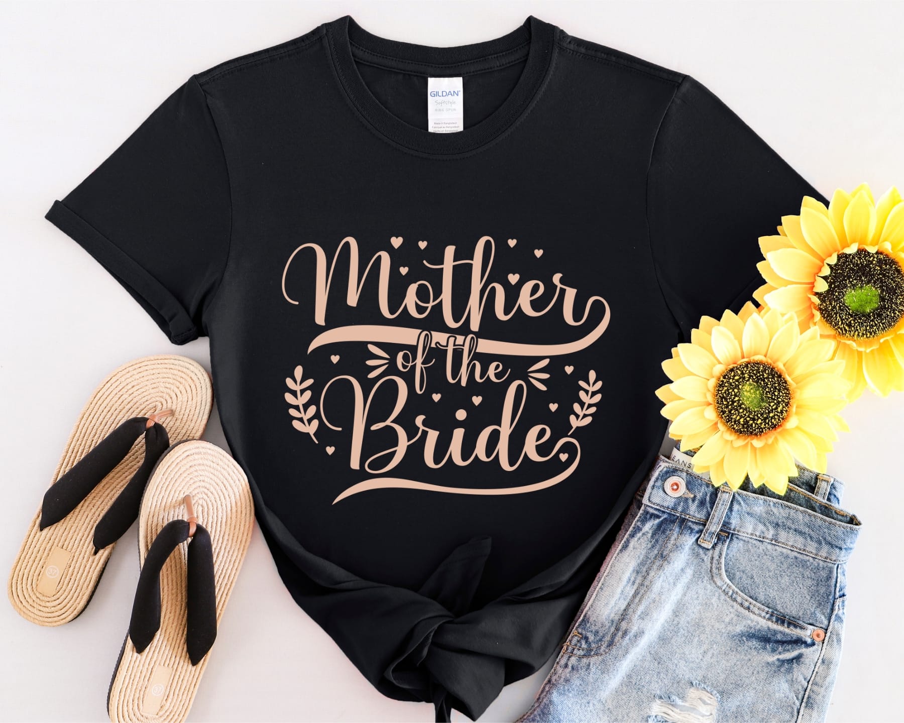 Mother of the Bride Softstyle Tee 4 Mother of the Bride Shirt - Mockup