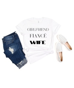 Regnant Chic | Bachelorette Shirts, Bridesmaid Shirts, & More 39 Level Up Just Married Tee - Mockup
