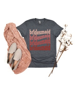 Regnant Chic | Bachelorette Shirts, Bridesmaid Shirts, & More 51 Retro Bridesmaid Shirt - Mockup